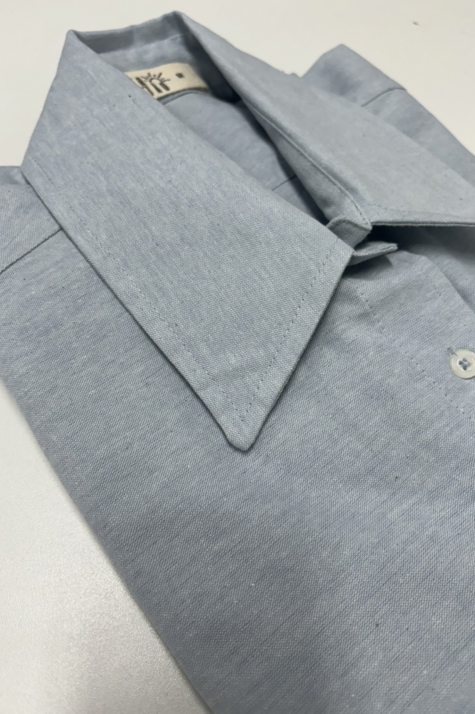 CAMISA AZUL 100% ALGODÃO