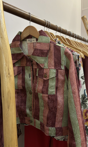 JAQUETA JACQUARD LISTRAS