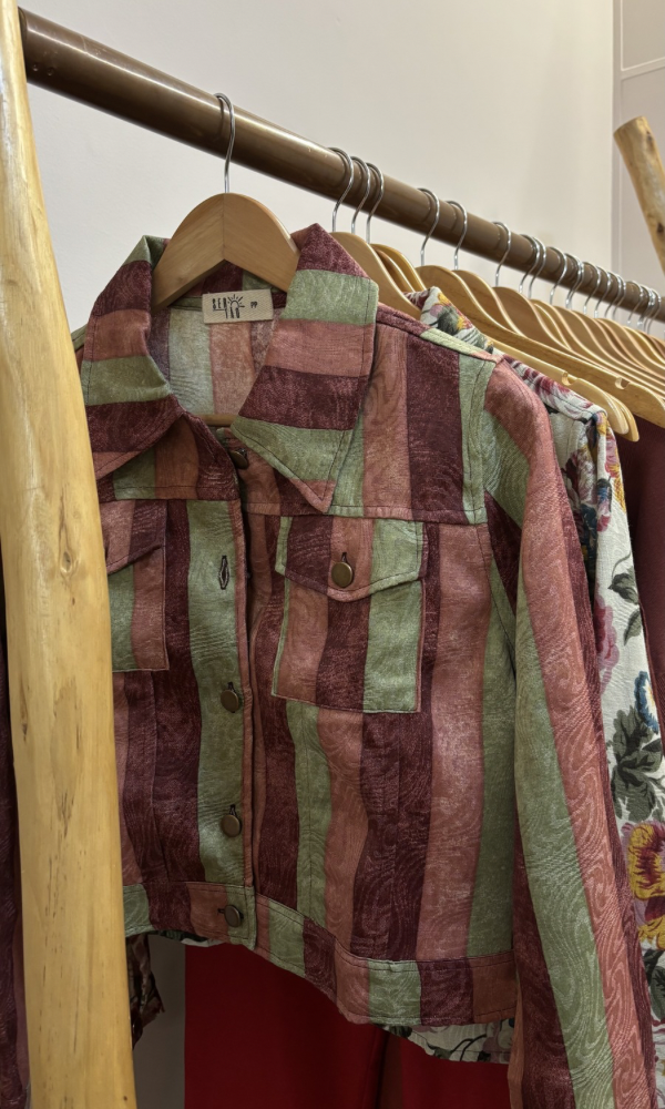 JAQUETA JACQUARD LISTRAS