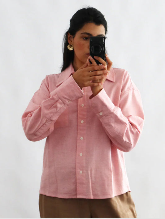CAMISA LINHO ROSA BEBÊ