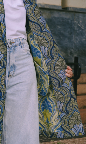 CASACO LONGO JACQUARD