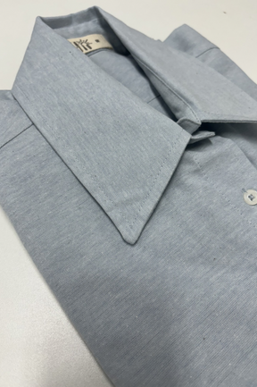 CAMISA AZUL 100% ALGODÃO