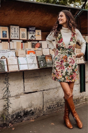 SALOPETE JACQUARD FLORAL