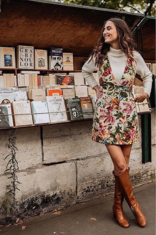 SALOPETE JACQUARD FLORAL