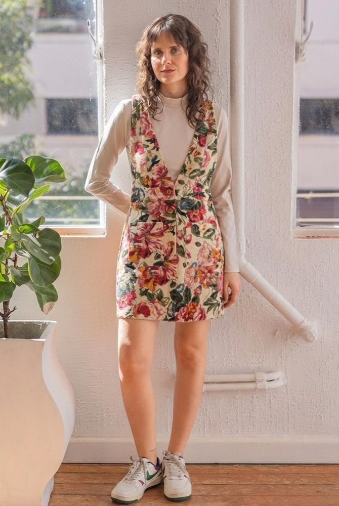 SALOPETE JACQUARD FLORAL