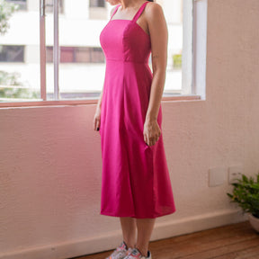 VESTIDO PAULA - com alca e midi