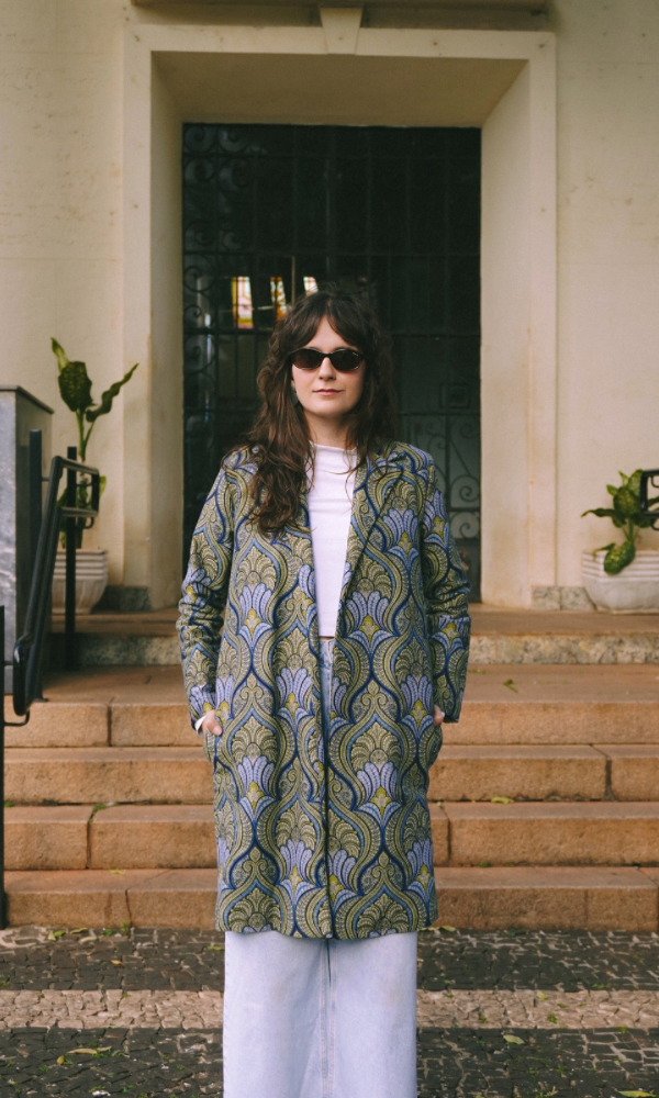 CASACO LONGO JACQUARD