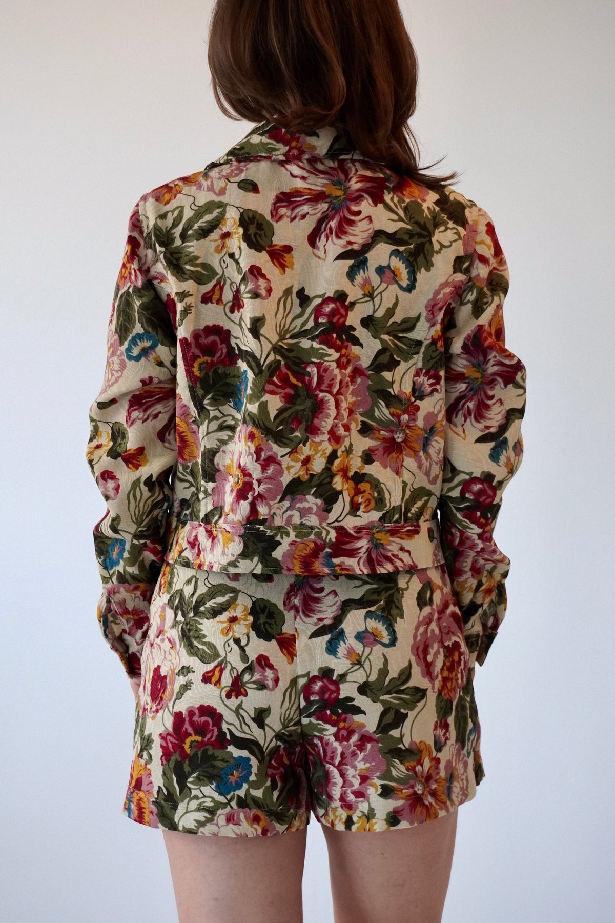 JAQUETA JACQUARD FLORAL