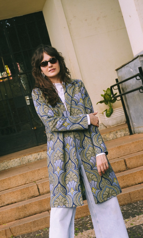 CASACO LONGO JACQUARD