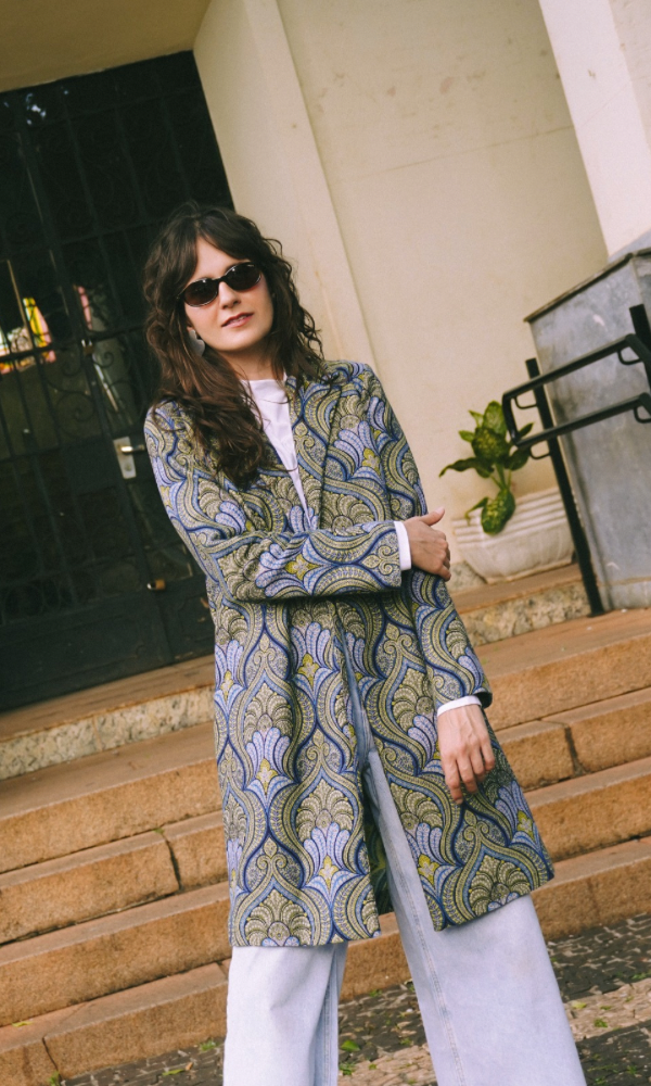 CASACO LONGO JACQUARD