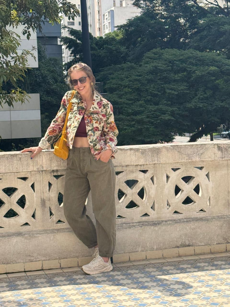 JAQUETA JACQUARD FLORAL