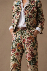 JAQUETA JACQUARD FLORAL