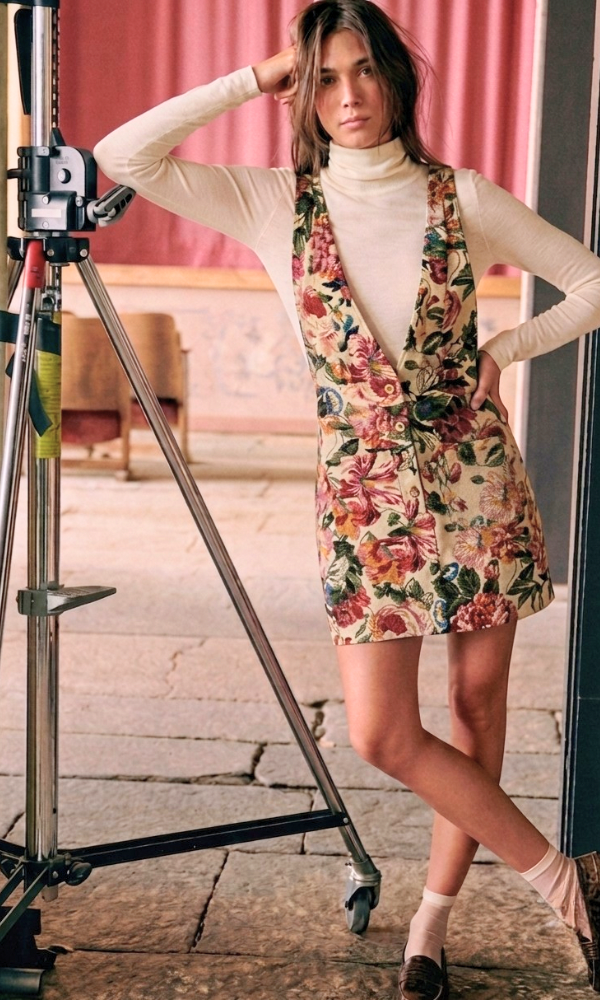 SALOPETE JACQUARD FLORAL