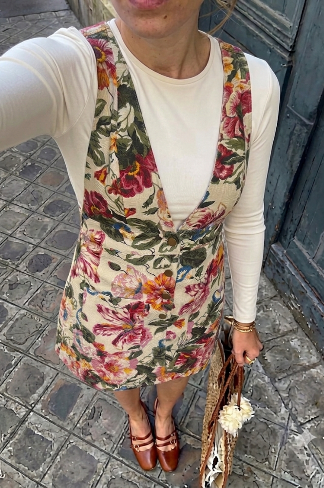 SALOPETE JACQUARD FLORAL