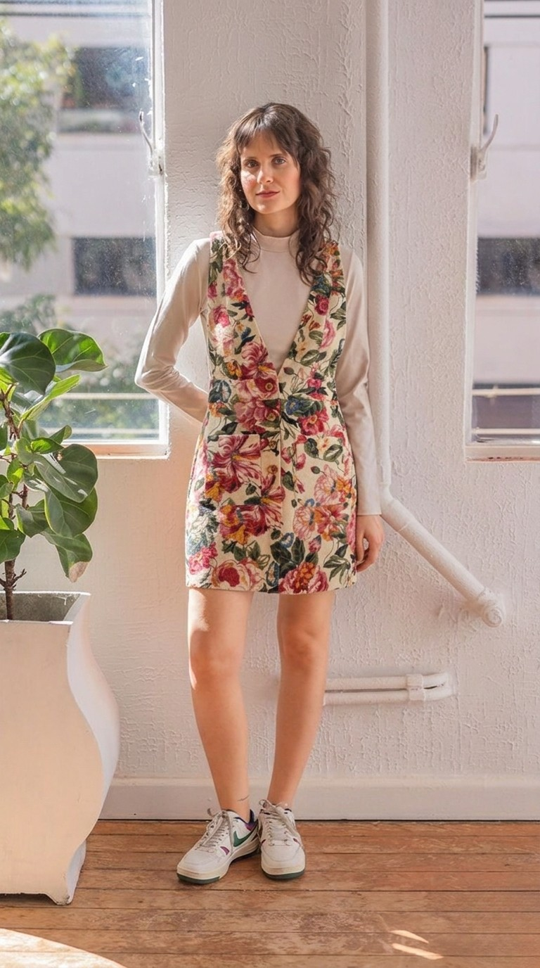 SALOPETE JACQUARD FLORAL