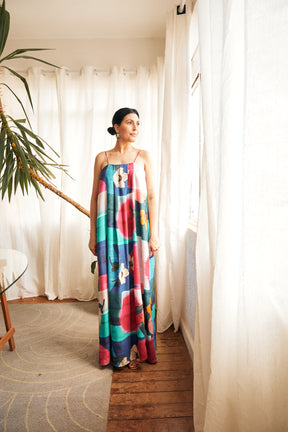 VESTIDO AQUARELA LONGO