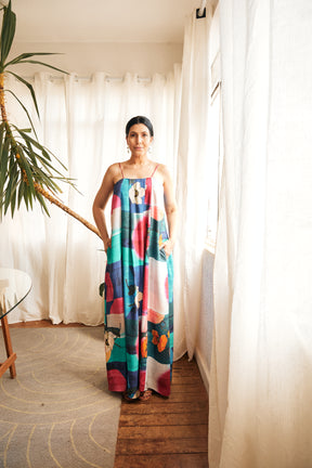 VESTIDO AQUARELA LONGO