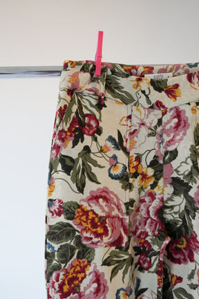 CALÇA RETA FLORAL