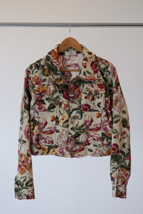 JAQUETA JACQUARD FLORAL